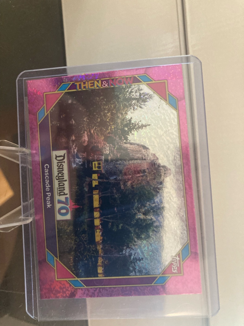 Disneyland 70 Cascade Peak Collectible Card - Pink Border